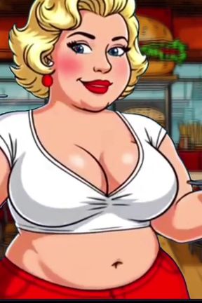 She Knows How to Get a Good Tip. Cartoon