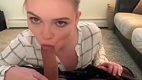 Fat Ass White Teacher Visits Principal For Help And Leaves With Cum On Lips