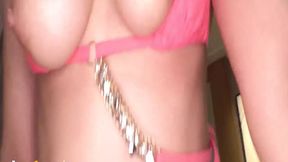 An older woman with big tits and lingerie douses her hot JAV XXX jet with a stunning Asian girl