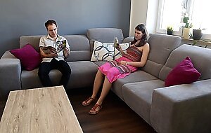 Hot day in a waiting room (foot worship, perfect soles, soft soles, foot massage, czech soles, toes)