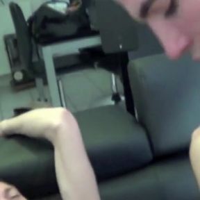 Yougn twink fucked by straight Arab worker in suit and class