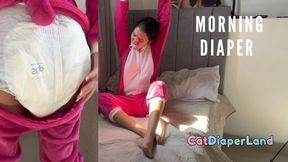 ABDL Morning Diaper Play: full diaper and final change