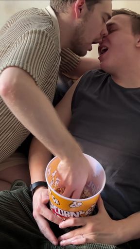 Movie Night Turned Into Make-out Night... Popcorn Wasn’t the Only Thing Getting Eaten