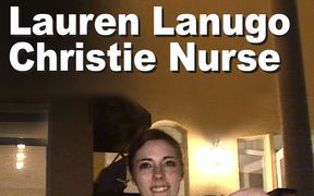 Lauren Lanugo & Christie Nurse Strip Spread Masturbate  GMDG2665