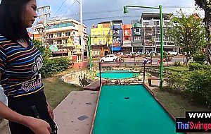 Celebrating with Noom my real amateur Thailand teen GF