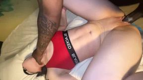 Sweet Petite Ivory Brunette Getting Resized by BBC