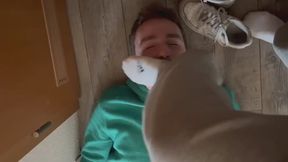 Lick my filthy Nike Airs clean after shopping with my girls