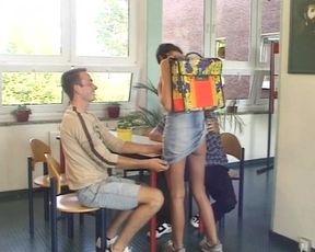 German Amateur Teen Threesome FMM Babe Brunette Fucked #7