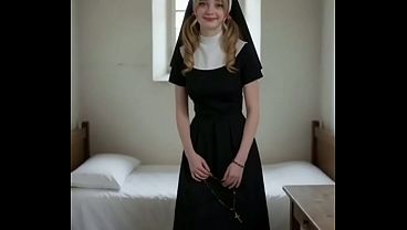 Fantasias IA - Monja de 18 a&ntilde_os pura y virgen quiere tener su primera experiencia sexual y me permite que le haga todo lo que quiera en el co&ntilde_o y el culo y que me corra en su boca, en espa&ntilde_ol
