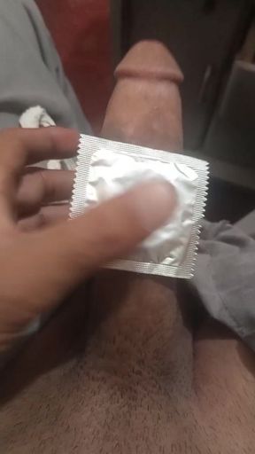 Playing with my dick.