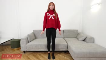Lilly Mays' Sizzling Striptease in 60FPS: Tall, Skinny, and Fiery Redhead