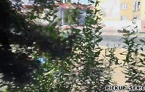 Czech girl ashley woods flashes tits and pounded for cash