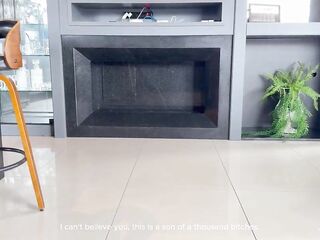 I spy on my ally's mama, this babe discovers me and invites me to try the superlatively good mother I'd like to fuck experience, pure sex and cum in the throat