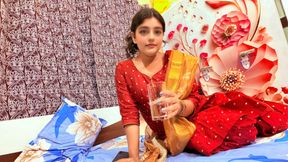 First-Night newly married Indian desi muslim couple having romantic sex, desi indian first night hindi audio sex MMS