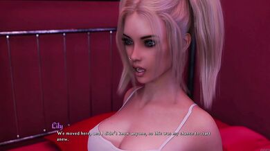 Blonde College Girl Gets Used In Visual Novel Game