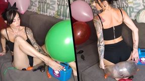 Celebrating Halloween. That was the best B2P ever - Mishel Looner balloons