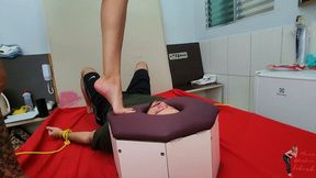 Face sitting in box, part 1, by Areta and Slave Rebbit FULL HD