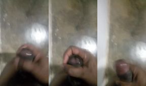 Solo Asian gay BBC daddy cuckold big black cock choking chubby asian