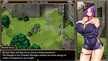 Karryn's Prison silent walkthough [PornPlay Hentai game] Ep.3 slutty waitress drinks a pint of cum