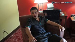 Sucking Macho with Soccer Player Legs