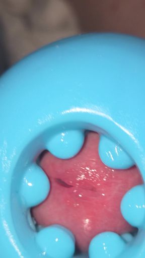 Slow Stroking Silicone Closeup Jerking off til I could not hold myself back any more