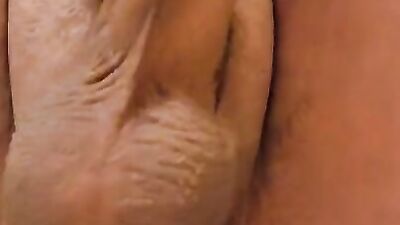 Monster dildo ruins asian hole, massive cum ropes and insertion ending