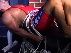 Restrained Sub Vincenzo Got His Way Out Of Bondage