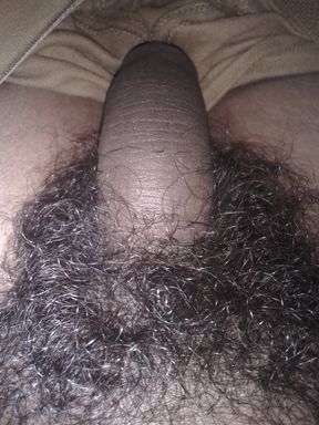 Showing very big hairy dick video