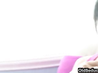 Ebony teen fucks white stepdad