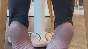 Candid Cafe Feet