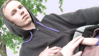 Watch Cliff Douglas, the Czech teen, get a hardcore POV casting with pissing, twink, and a big dong