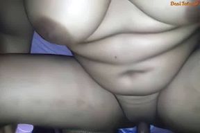 Big boobs wife using both vibrator and dick for maximum pleasure