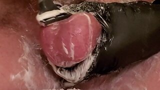 American daddies cage grandpas cock: shaving and masturbation in the family