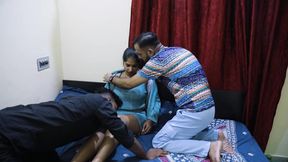 A Lady Boss Fucked Her Two Servant Hardly Because They Create a Mistake in Job and Lady Boss Punished