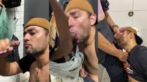 sexo com esses safados dentro do box do banheiro da estacao - part 03
