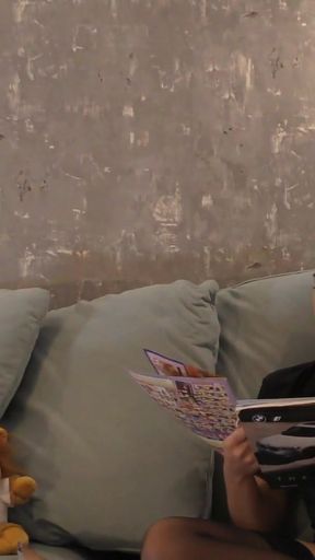 Epic moment from &quot;Frustrated Handjob Masturbation on a Super Hot Petite Girl No Panties in Black Stockings&quot;