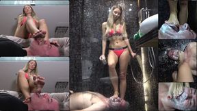 GABRIELLA - You must learn how to clean my feet! 3 - Dirty feet licking - Final with SOAP on tongue (CRAZY INSANE CLIP!)