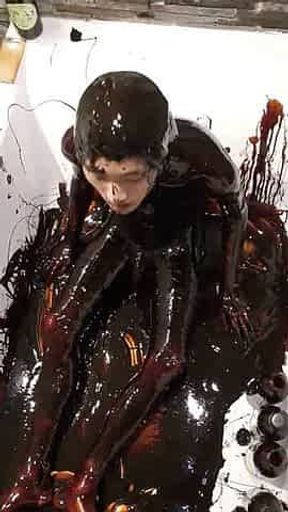 Stuck in molasses bath (treacle) messy (by wamlover associal)