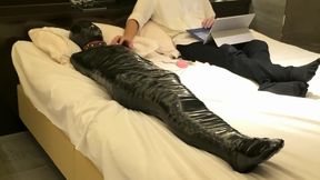 Mummification with vibrator tease and denial