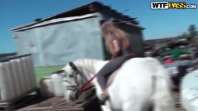 Nestee Shy and her friend fuck in the forest