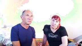 German Mature Stepmum & Dad Defloration Mmf With Step Son