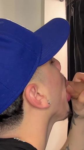 Gloryhole Bro Homie Sucks Big Uncut Cock Glory Hole