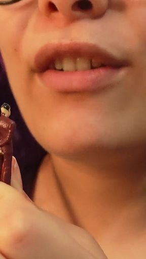 Giantess Smoker Humiliates Tiny Man From Human to Weak Speck