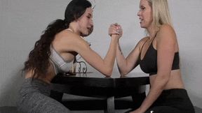 Courtney vs Ama: Arm Wrestle