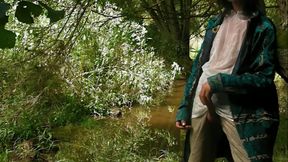 wanking in a whispering wood