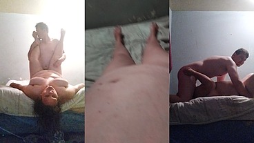 Girls friend fucked, feet and pussy licked and cum on boobs