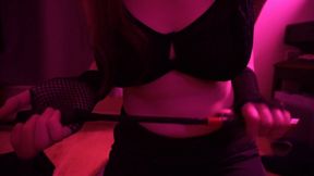 Soft British Domme lets you look at her tits (JOI)