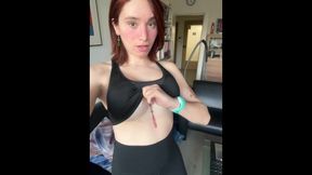 Trans post-op chick strokes off while no one's home