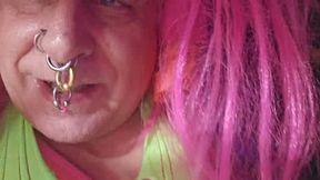 Sissy Loves sucking Dick while he us Jacking -Off