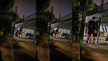threesome interracial bareback in the street mahbaiano 03 59